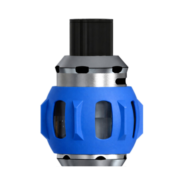 Blue VapeGuard fitted to bubble glass tank