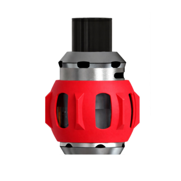 Red VapeGuard fitted to bubble glass tank